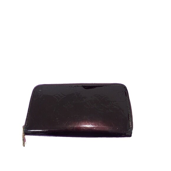 Louis Vuitton Monogram Wine Vernis Patent Leather Empreinte Zippy Long Wallet - Picture 1 of 13